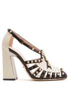 Gucci Tracy Faux-pearl Embellished Leather Pumps