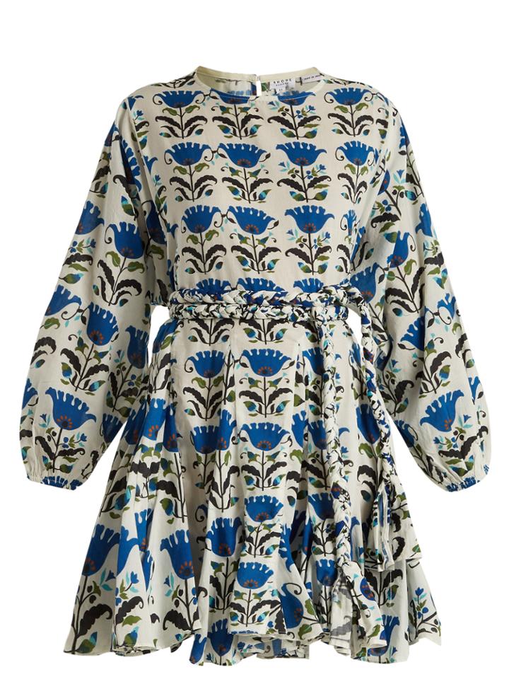 Rhode Resort Ella Floral-print Cotton Dress