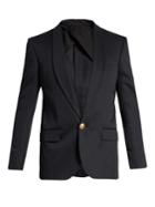 Balmain Single-breasted Cotton Blazer