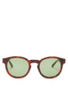 Matchesfashion.com Gucci - Round Tortoiseshell-effect Acetate Sunglasses - Mens - Brown