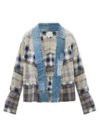 Matchesfashion.com Greg Lauren - Patchwork Checked Cotton-flannel Jacket - Mens - Grey Multi