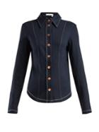 See By Chloé Contrast-stitch Slim-fit Shirt