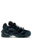 Matchesfashion.com Maison Margiela - Retro Fit Metallic Trainers - Mens - Blue