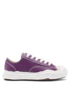 Matchesfashion.com Mihara Yasuhiro - Hank Original Sole Leather Trainers - Mens - Purple