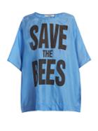 Katharine Hamnett Save The Bees-print Silk T-shirt
