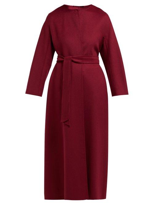 Matchesfashion.com Max Mara Studio - Beirut Coat - Womens - Burgundy