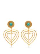 Matchesfashion.com Sylvia Toledano - Valentine Heart Clip On Earrings - Womens - Blue