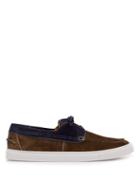 Matchesfashion.com O'keeffe - Stafford Suede Boat Shoes - Mens - Blue Multi