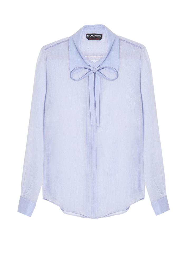 Rochas Neck-tie Silk-crpe Blouse