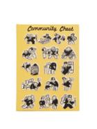 Matchesfashion.com Olympia Le-tan - Monopoly Community Chest Embroidered Clutch - Womens - Yellow