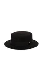 Matchesfashion.com Saint Laurent - Felt Boater Hat - Womens - Black