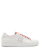 Matchesfashion.com Givenchy - Perforated Star Low Top Leather Trainers - Mens - White Multi