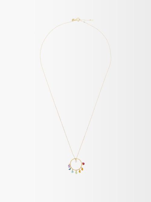 Perse - Chakras Diamond, Sapphire & 18kt Gold Necklace - Womens - Yellow Gold