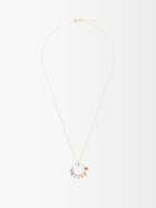 Perse - Chakras Diamond, Sapphire & 18kt Gold Necklace - Womens - Yellow Gold