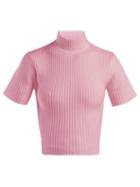 Matchesfashion.com Staud - Claudia Cropped Cut Out Sweater - Womens - Pink