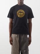 Aries - Nu-money-print Cotton-jersey T-shirt - Mens - Black