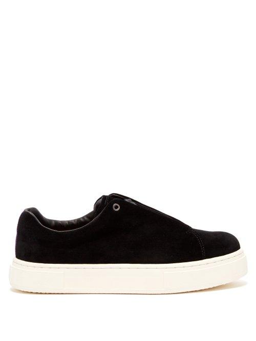 Matchesfashion.com Eytys - Doja Suede Low Top Trainers - Mens - Black