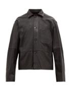 Matchesfashion.com Haider Ackermann - Leather Workwear Jacket - Mens - Black
