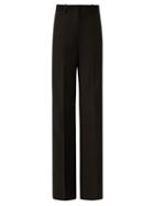 Matchesfashion.com Joseph - High-rise Crepe Tailored Trousers - Womens - Black