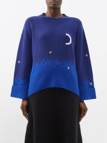 Arch4 - Electric Avenue Cashmere Sweater - Womens - Blue