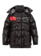 Matchesfashion.com 7 Moncler Fragment - High Neck Shoulder Flap Down Filled Jacket - Mens - Black