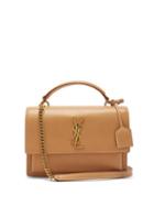 Matchesfashion.com Saint Laurent - Sunset Large Leather Shoulder Bag - Womens - Brown Multi