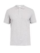 Matchesfashion.com Handvaerk - Short Sleeved Pima Cotton Piqu Polo Shirt - Mens - Grey