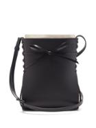 Matchesfashion.com Loewe - Ikebana Whipstitched Leather Cross-body Bag - Womens - Black