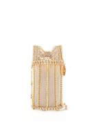 Matchesfashion.com Rosantica - Hippy Amelia Bow Crystal-embellished Shoulder Bag - Womens - Gold Multi