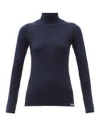 Matchesfashion.com Caf Du Cycliste - Camille High-neck Jersey T-shirt - Womens - Navy
