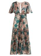 Matchesfashion.com Johanna Ortiz - Modern Day Muse Sequinned Midi Dress - Womens - Green Multi