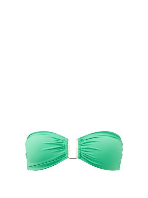 Melissa Odabash - Barcelona Bandeau Bikini Top - Womens - Mid Green