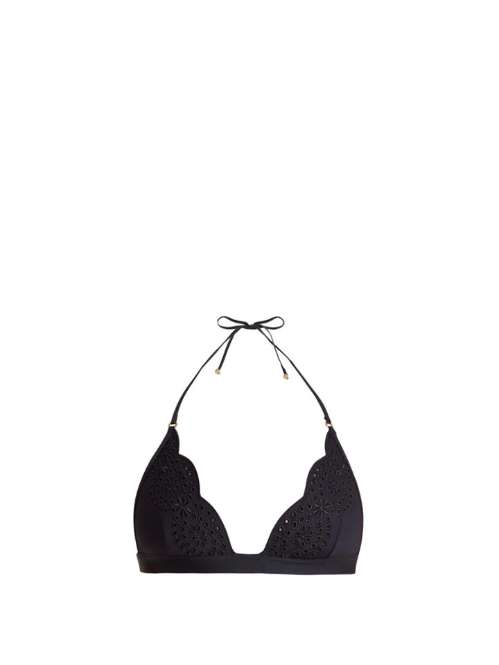 Stella Mccartney Scallop-edged Broderie Anglaise Bikini Top