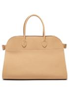 Matchesfashion.com The Row - Margaux 17 Grained Leather Tote Bag - Womens - Light Tan