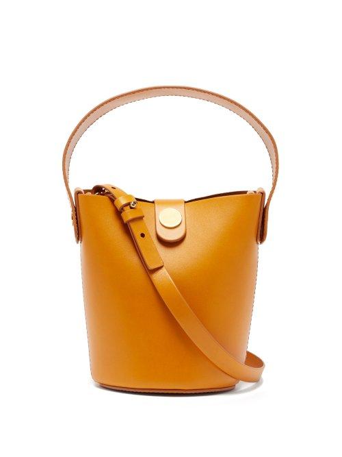 Matchesfashion.com Sophie Hulme - Nano Swing Leather Bucket Bag - Womens - Brown