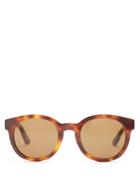 Saint Laurent Monogram Round-frame Acetate Sunglasses