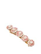 Matchesfashion.com Timeless Pearly - Faux Pearl Embellished Hair Clip - Womens - Red