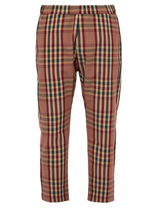 Matchesfashion.com Barena Venezia - Checked Straight Leg Trousers - Mens - Multi