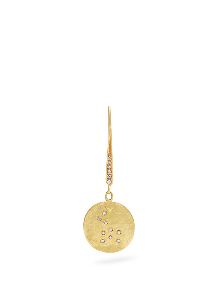 Orit Elhanati The String Diamond & Yellow-gold Earring