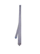 Matchesfashion.com Prada - Logo Print Silk Tie - Mens - Blue Multi