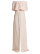 Maison Rabih Kayrouz Off-the-shoulder Ruffle-trimmed Gown
