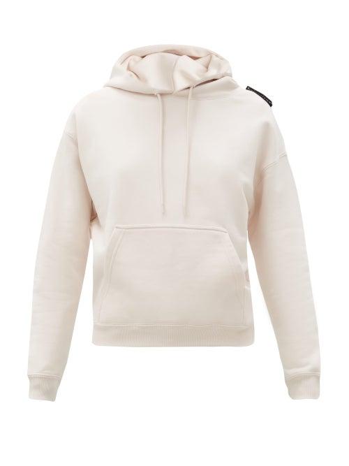 Matchesfashion.com Balenciaga - Logo-tab Cotton-jersey Hooded Sweatshirt - Womens - Light Pink