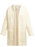 Matchesfashion.com Raey - Collarless Wool Boucl Coat - Womens - Ivory