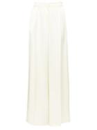 Matchesfashion.com Loewe - Satin Wide-leg Trousers - Womens - Ivory