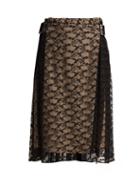Matchesfashion.com Christopher Kane - Floral Lace Midi Skirt - Womens - Black