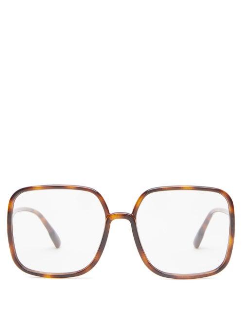 Matchesfashion.com Dior Eyewear - So Stellaire 1 Square Acetate Glasses - Womens - Tortoiseshell