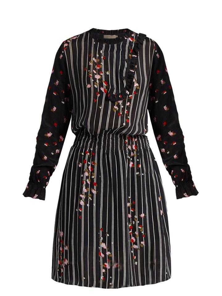 Preen Line Maude Floral-print Bib-front Dress