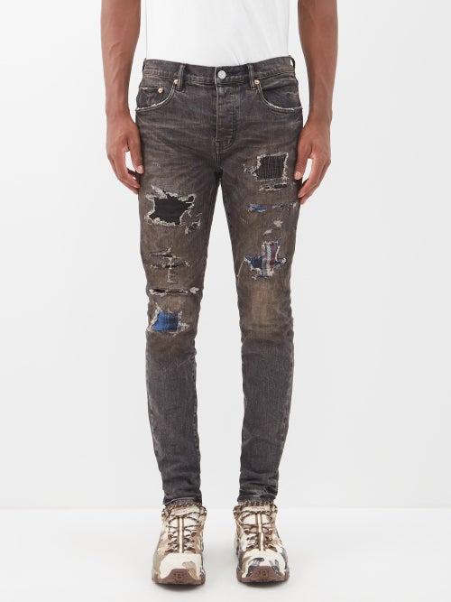 Purple Brand - Distressed Skinny Jeans - Mens - Indigo