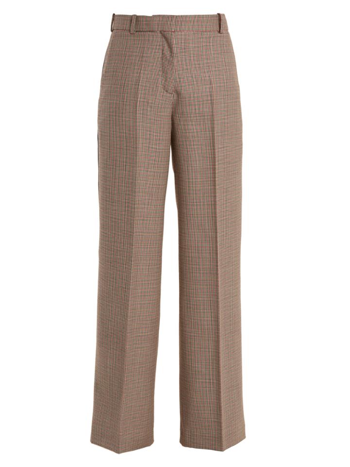 Racil Cumberland Hound's-tooth Wide-leg Wool Trousers