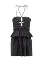 Ulla Johnson - Isidro Ruched Cotton-poplin Playsuit - Womens - Black